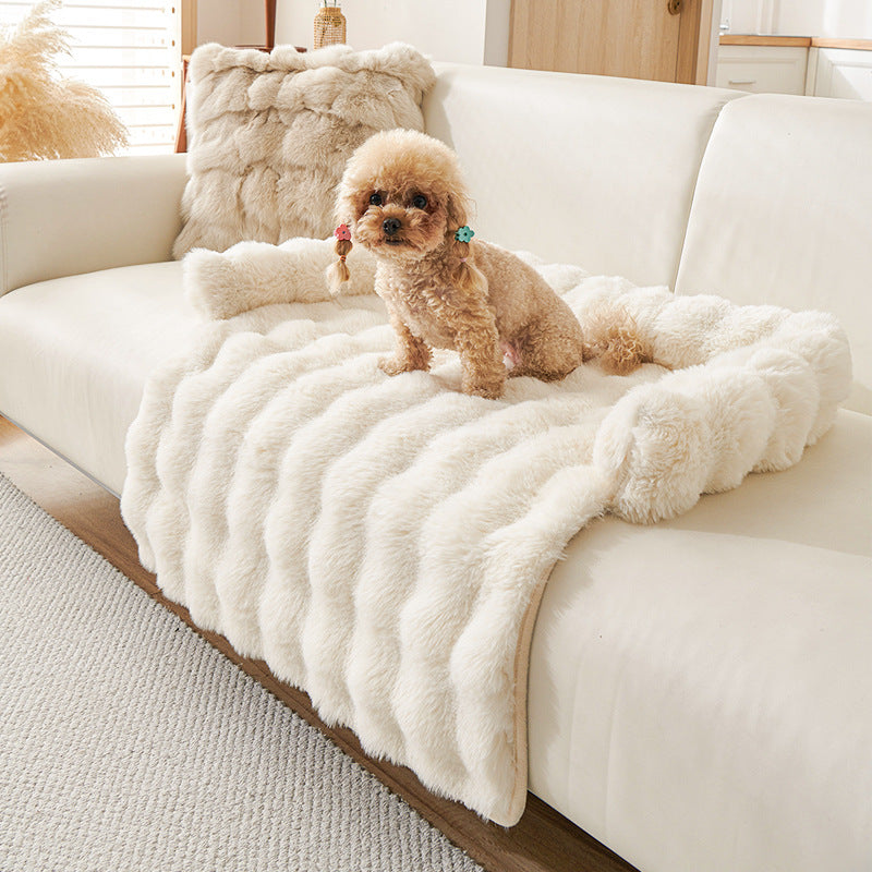 Non-slip winter pet mat