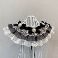 Black pet bib scarf