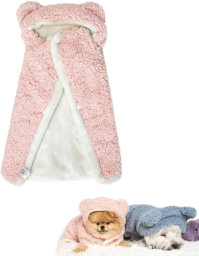 Sherpa bear cape for pets in brown