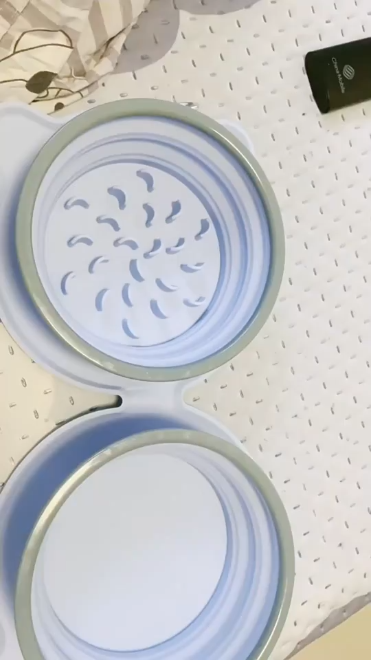 Travel pet bowls folded
