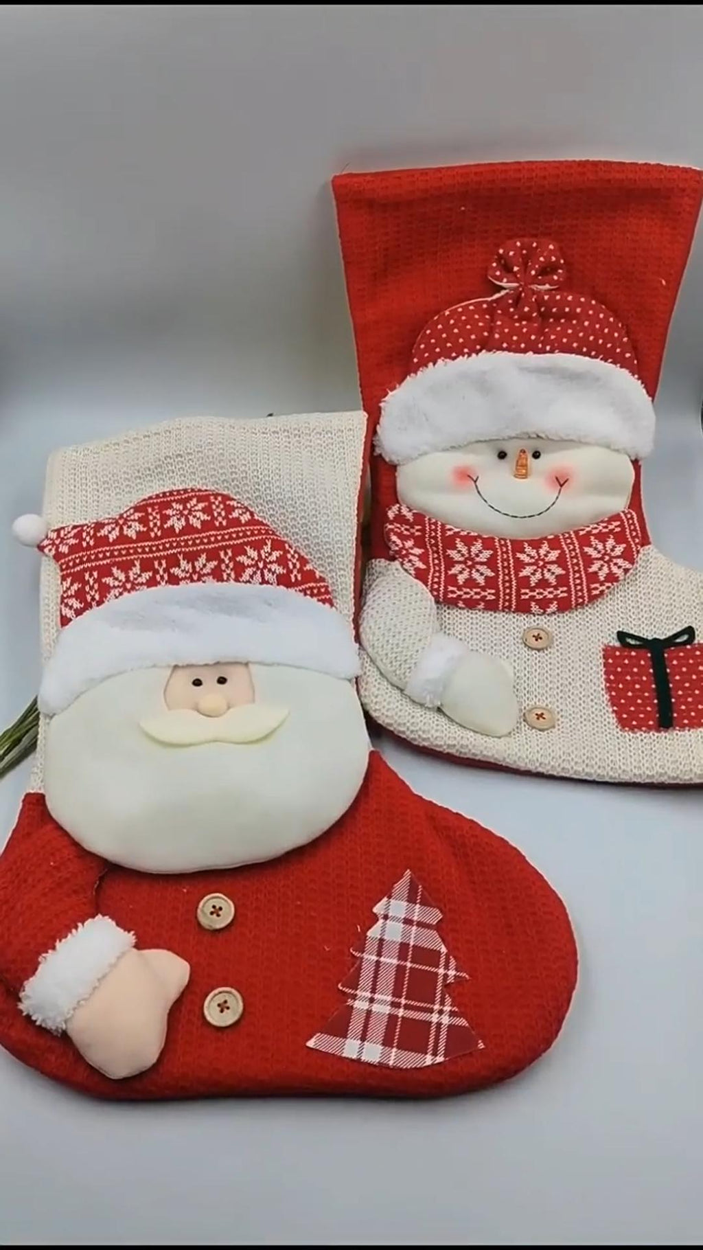 Red white Christmas stocking for pets