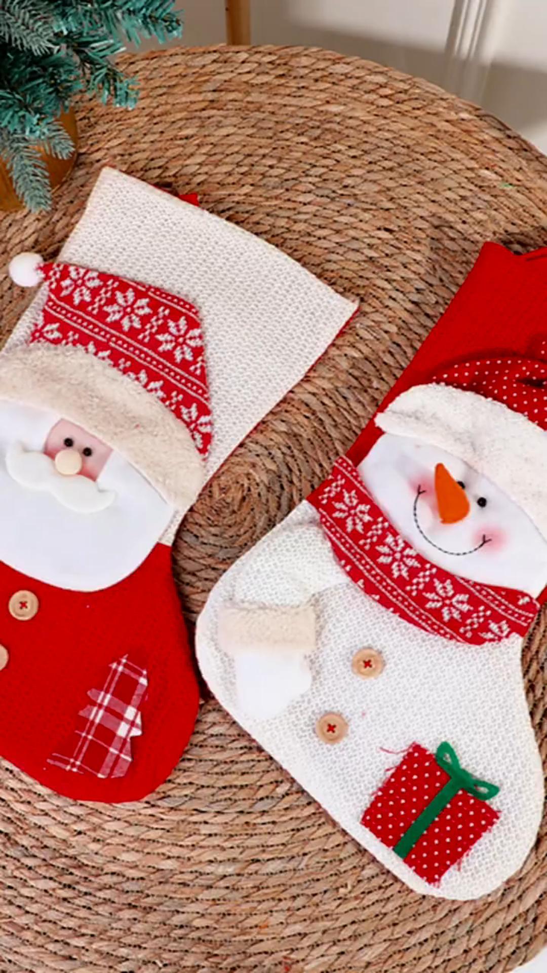 Christmas stocking gift bag